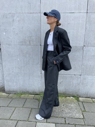 Mel Antwerp Caes Trousers - Charcoal