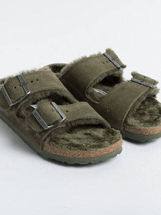 Birkenstock Arizona Shearling - Thyme