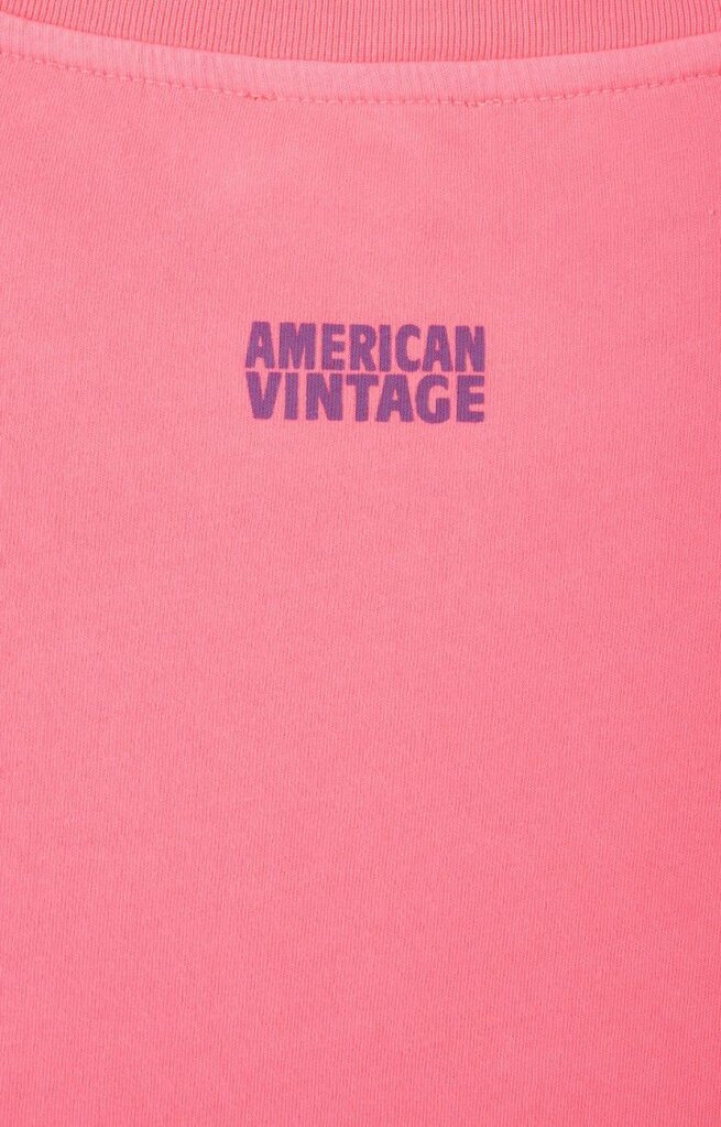 American Vintage Pymaz T-shirt - Hortensia Fluo