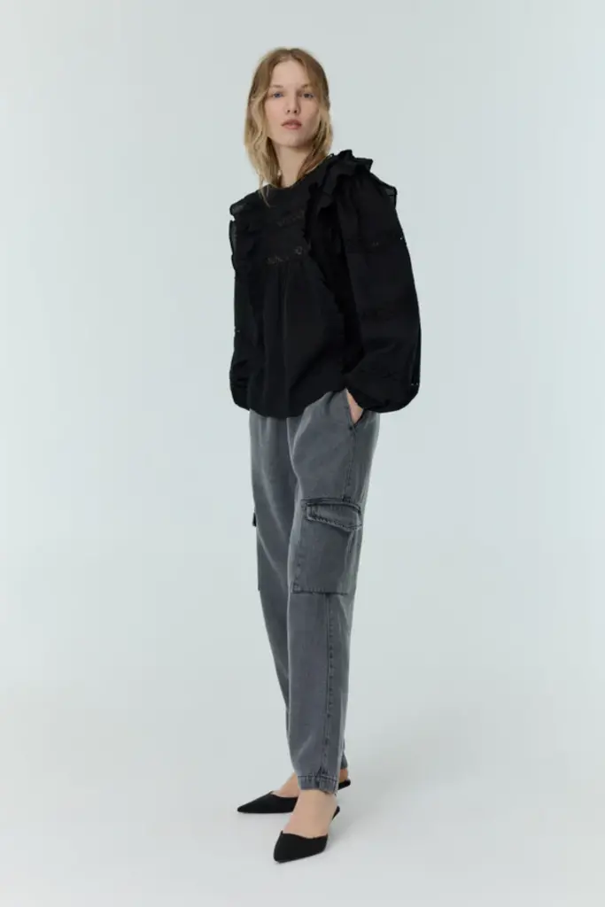 The New Society Soho Pants - Mist Denim