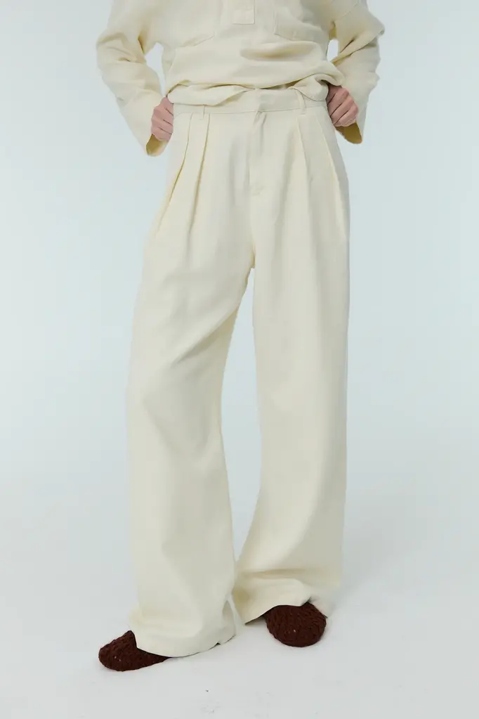 The New Society Tribeca Pants - Cream