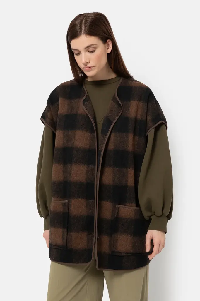 Âme Antwerp Ines jacket - Brown checked