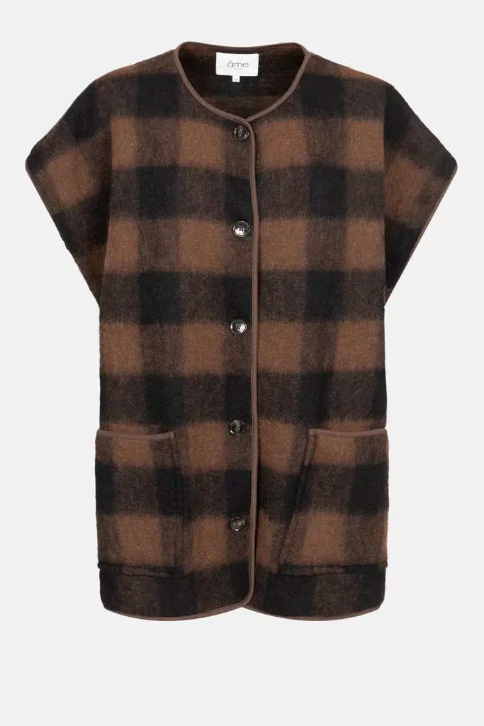 Âme Antwerp Ines jacket - Brown checked