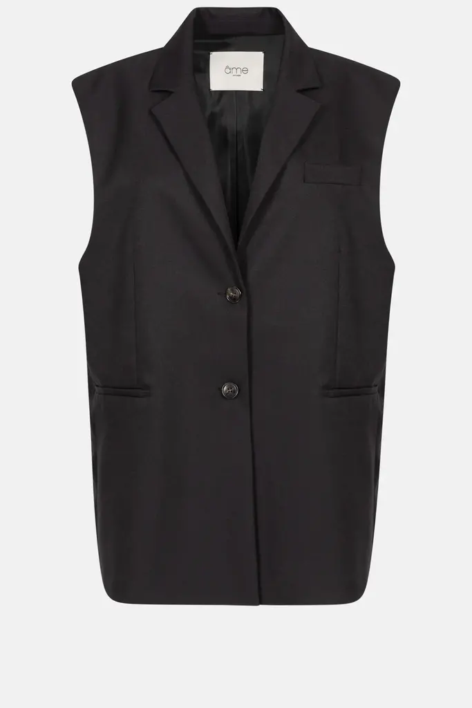 Âme Antwerp Juliano sleeveless blazer - Black