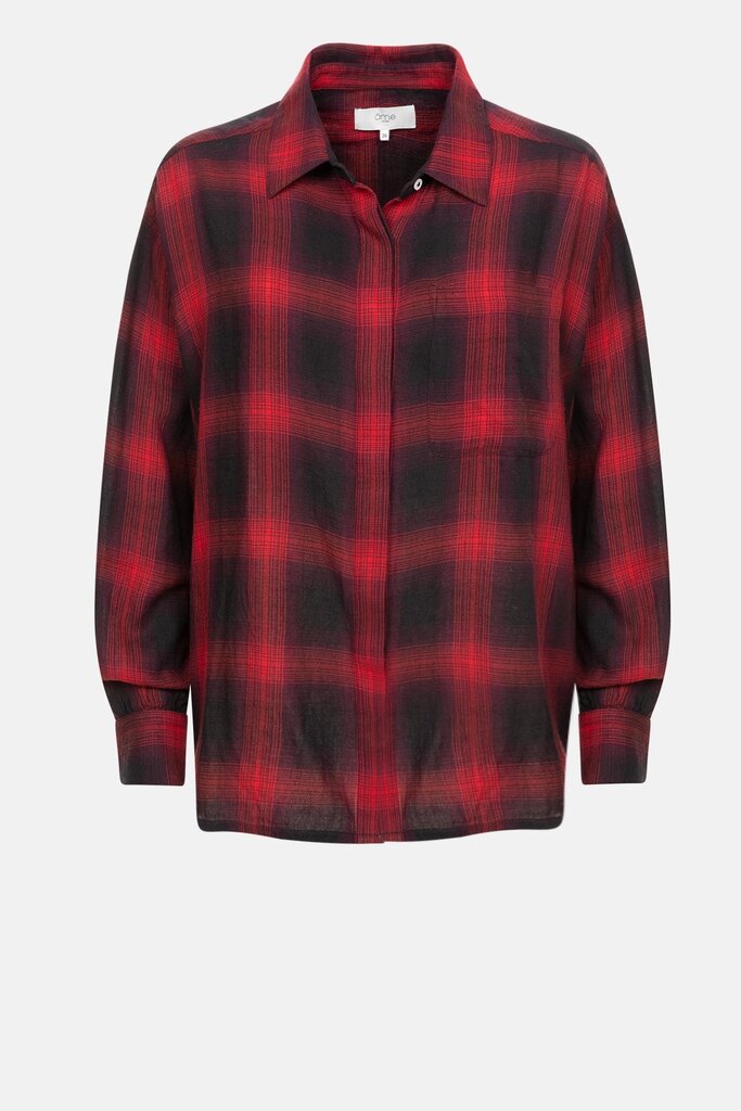 Âme Antwerp Daddy shirt - Flannel red checked