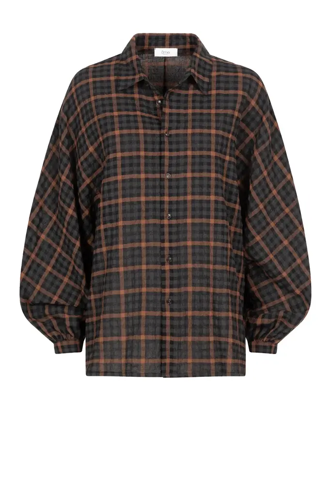 Âme Antwerp Henriette shirt - Black/ camel