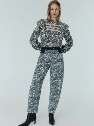 The New Society Jaipur Blouse - Maje