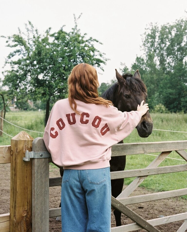 Coucou Joseph Sweater - Pink/Bordeaux