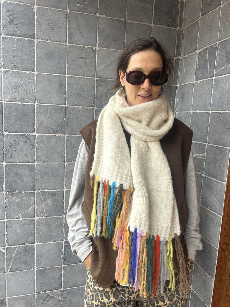 INTI Bufanca Ecru Scarf - Multi