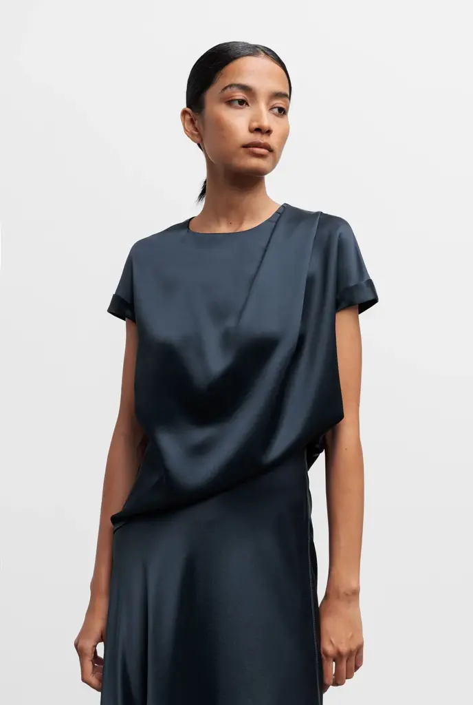 Ahlvar Gallery Leely Top - Blue Grey