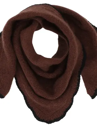 Beta Studios Mini Triangle Scarf - Brown/Black