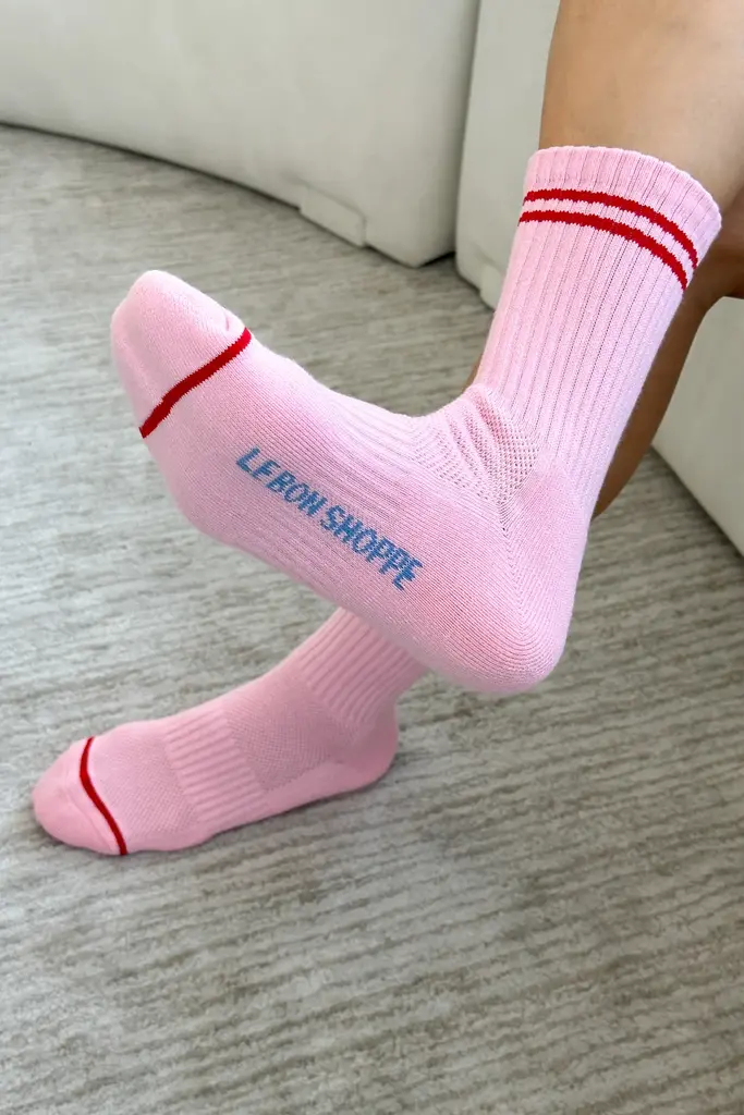Le Bon Shoppe Boyfriend Socks - Amour Pink