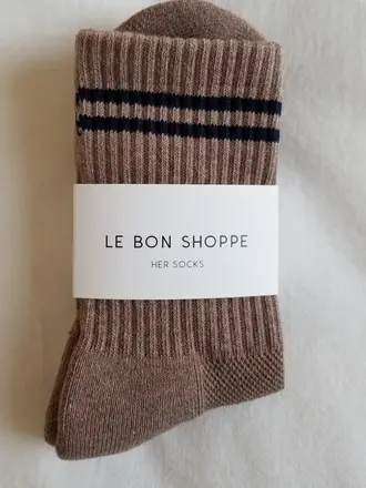 Le Bon Shoppe Boyfriend Socks - Cocoa