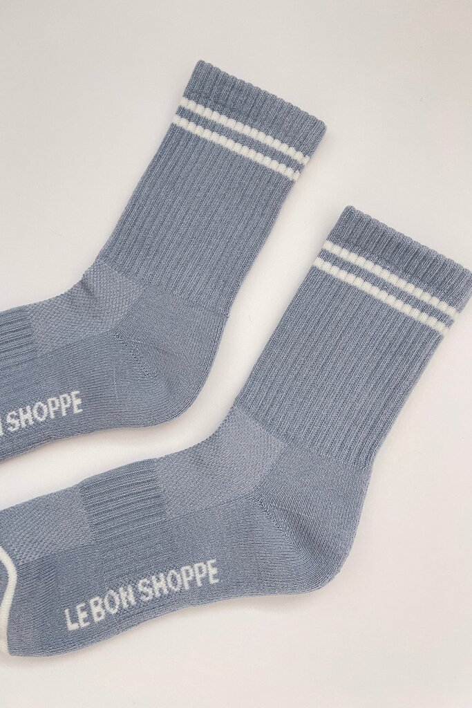 Le Bon Shoppe Boyfriend socks - Blue grey