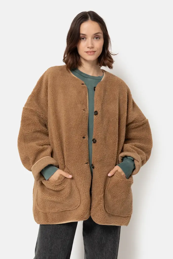 Âme Antwerp Hannah Teddy Jacket - Camel