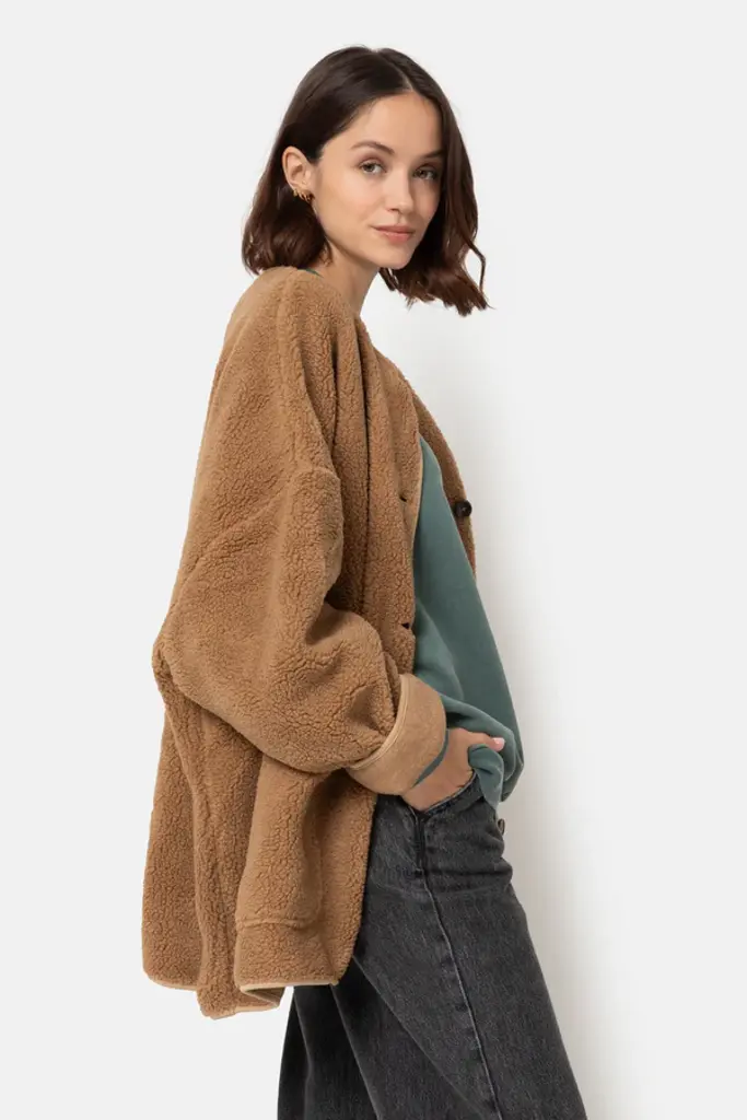 Âme Antwerp Hannah Teddy Jacket - Camel