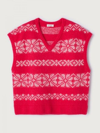 American Vintage Gylson Debardeur - Fushia Jacquard