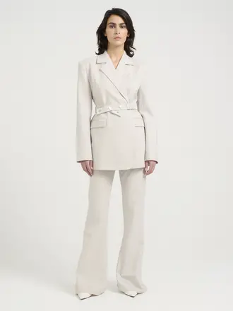 Gestuz Dagny Blazer - White Onyx Melange