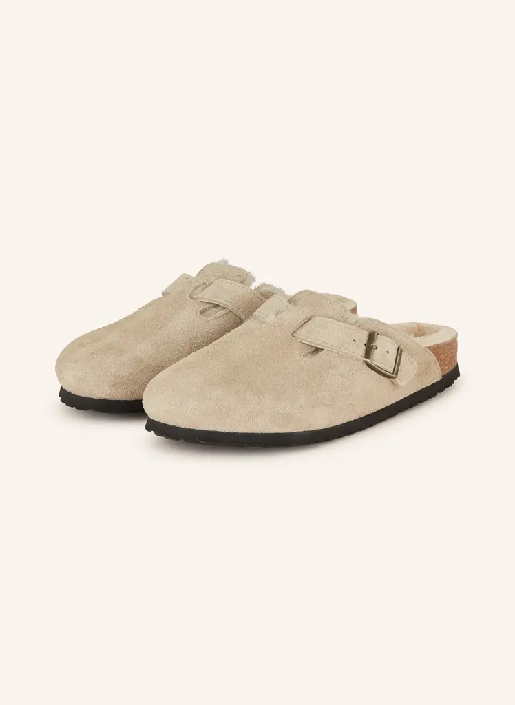 Birkenstock Boston Shearling (Narrow fit) - Taupe