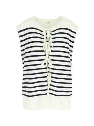 Rae Bonnie Top - Indigo Stripe