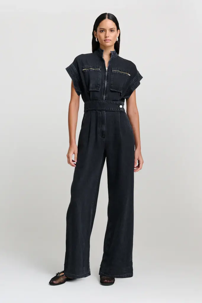 CHPTR-S Prowess Jumpsuit - Dark Grey Denim