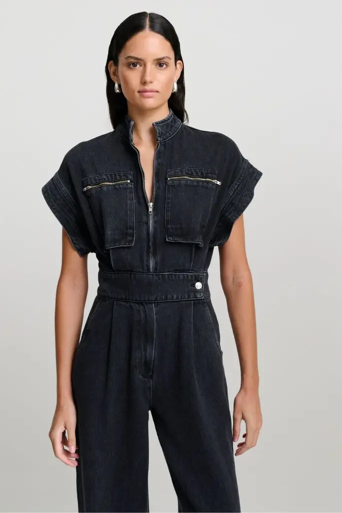 CHPTR-S Prowess Jumpsuit - Dark Grey Denim