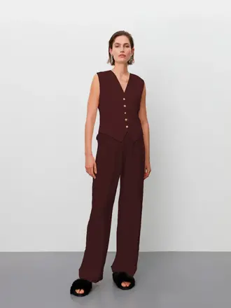 DAY Rudy Waistcoat - Tawny Port