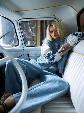 Lolly's Laundry Rita Pants - Washed Denim