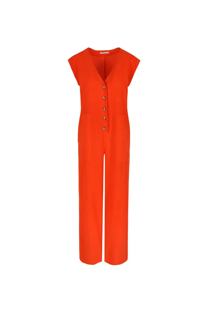 Hampton Bays Caipirinha Jumpsuit - Tangarine Tango