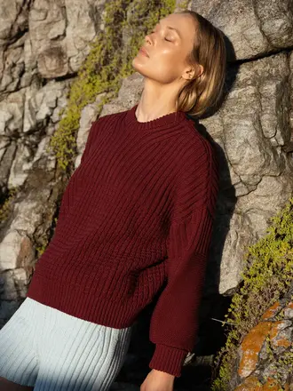 The Knotty Ones Delcia Knit - Hellebore