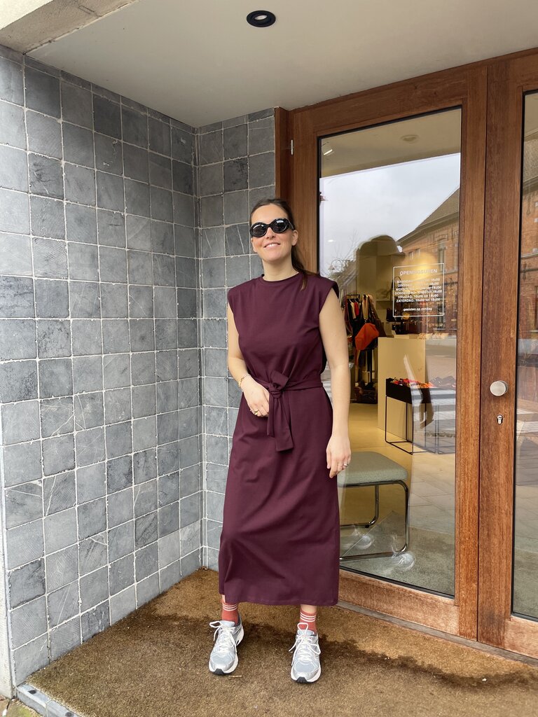 RE/BORN Madeline Dress - Vino