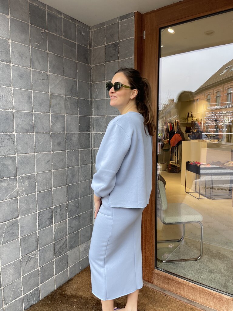 RE/BORN Kai Sweater - Light Blue