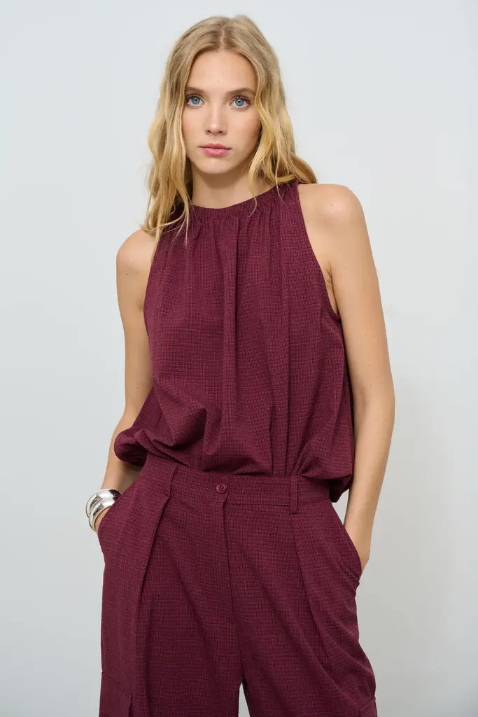 Bad Habits Carlotta Top - Wine