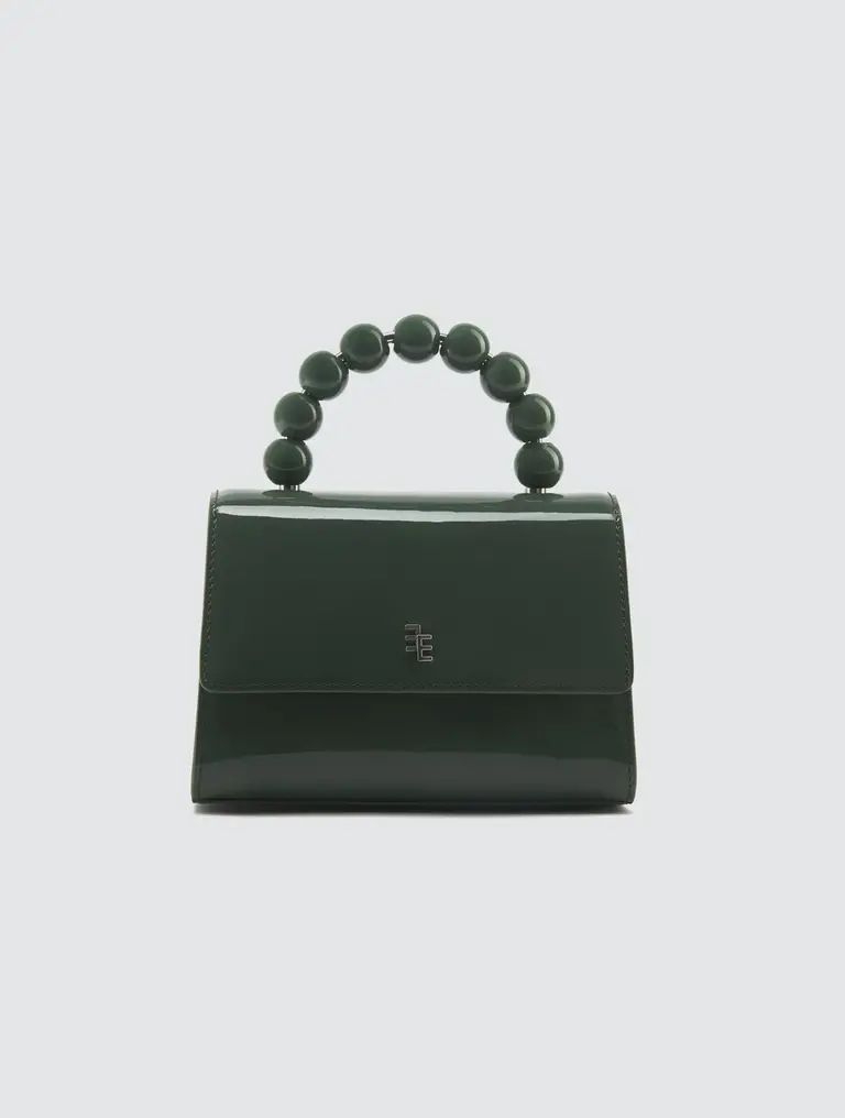 Enamoure Devon Mini Patent Bag - Green