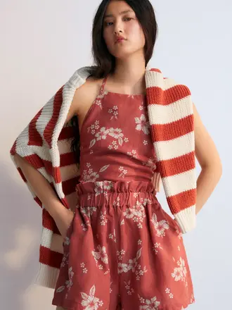 The New Society Nauplia Shorts - Chili Beach Flowers