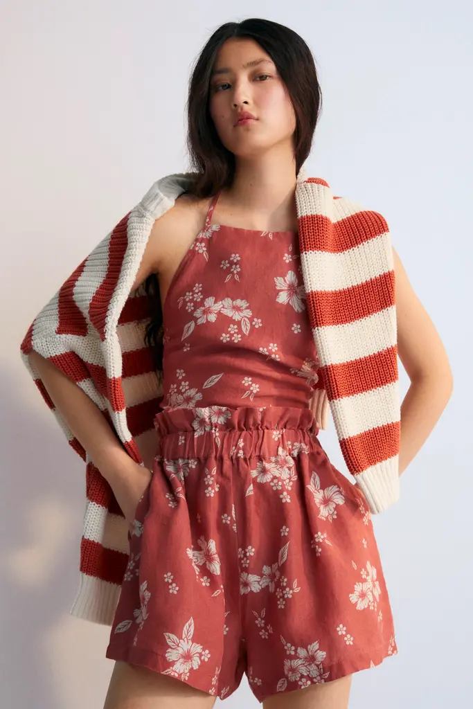 The New Society Nauplia Shorts - Chili Beach Flowers