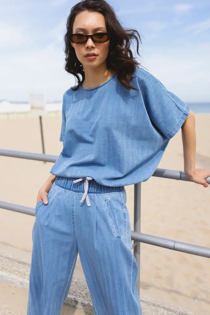 Love Sundaily Vela Top - Light Wash