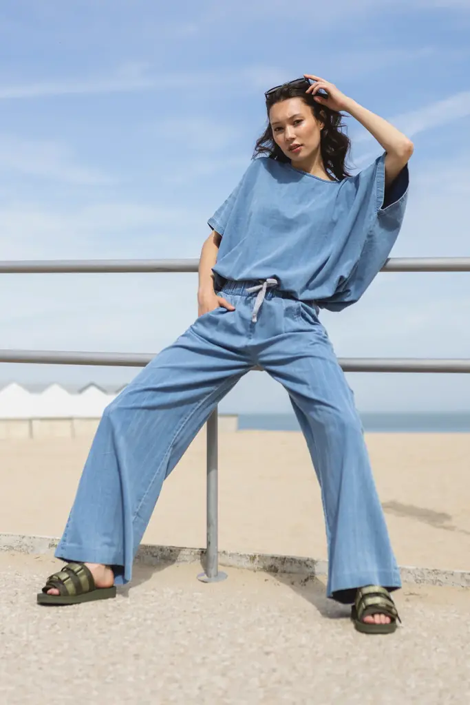 Love Sundaily Benoit Pants - Light Wash