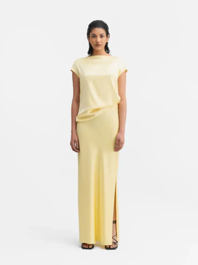 Ahlvar Gallery Yui satin top - Light yellow
