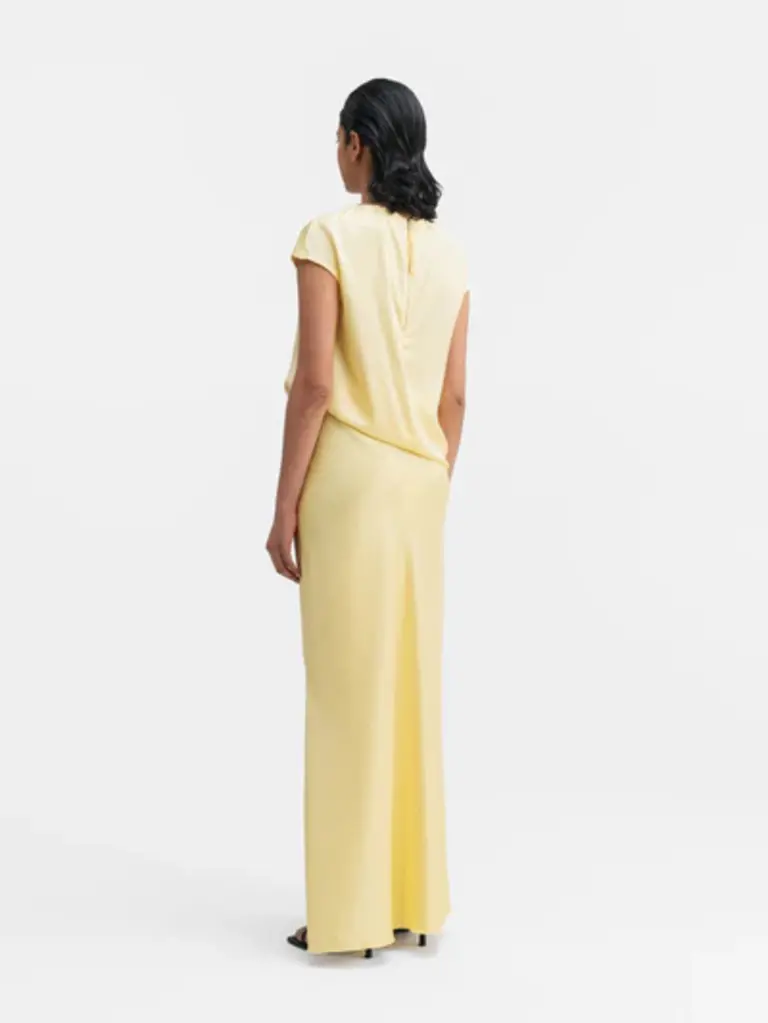 Ahlvar Gallery Yui satin top - Light yellow