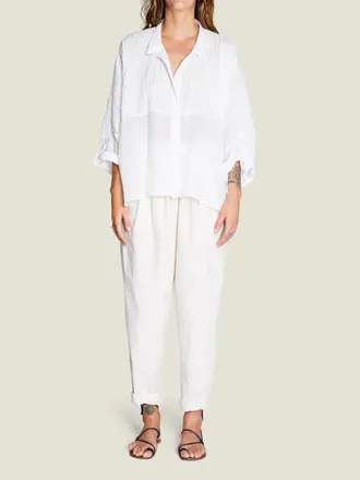 Maison Saint Julien Biarritz Oversized Shirt - White