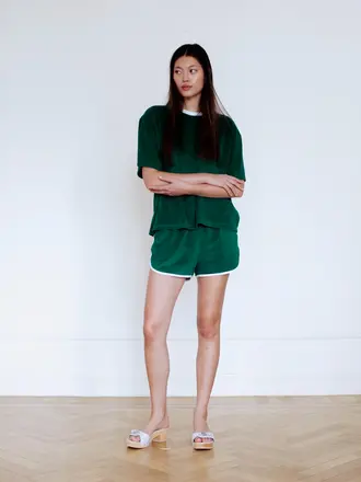 Raff Collective Belle T-Shirt - Forest Terry