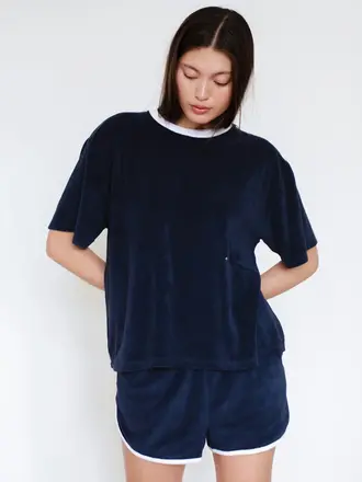 Raff Collective Belle T-Shirt - Midnight Terry