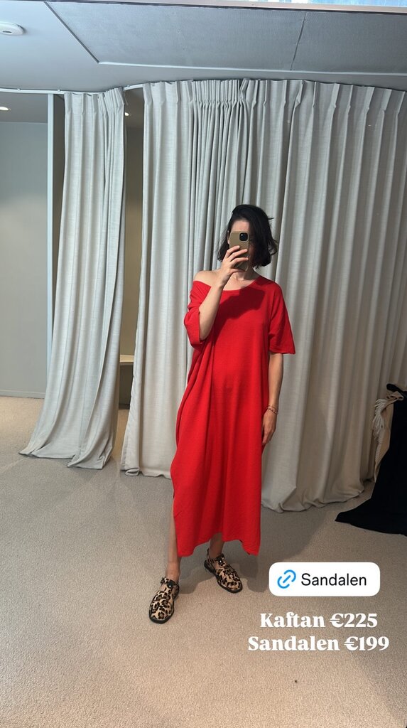 Irenic Maxi Kaftan - Red