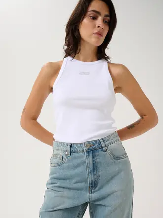 Gestuz Drew Rhinestone Top - Bright White