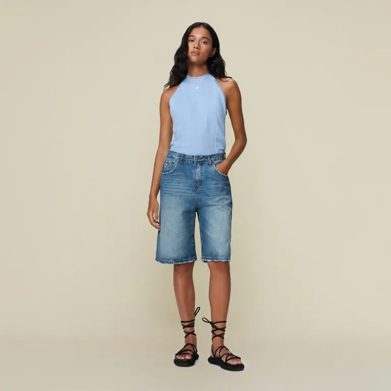 Lois Camille Short - Distressed Double Stone