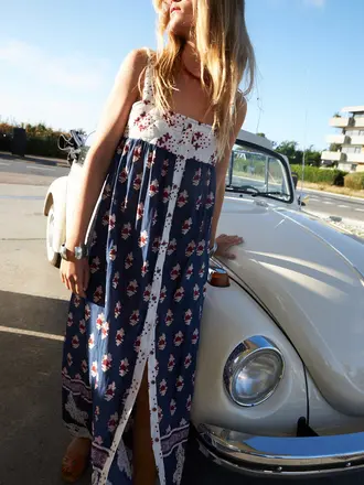 Lolly's Laundry Kia Maxi Dress - Dark Blue