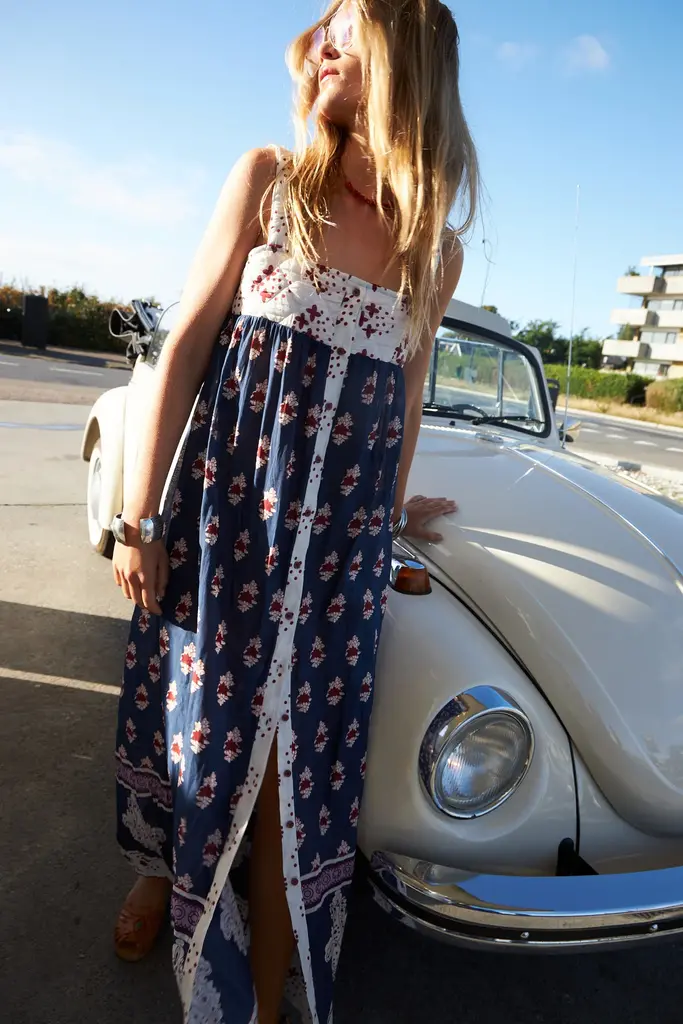Lolly's Laundry Kia Maxi Dress - Dark Blue