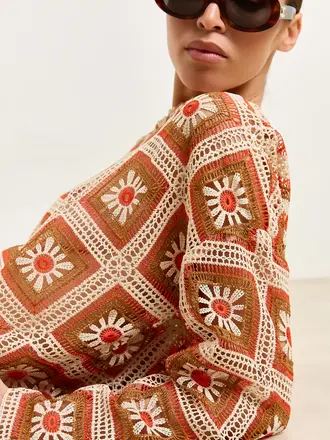 Studio Clique Daisy Top - Sunset Crochet