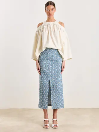 Studio Clique Céline Skirt - Denim Flower